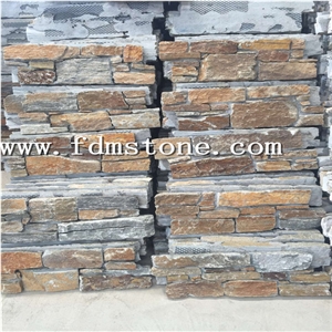 Cement Random Granite Cultured Stone, Corner Cultured Stone Tv Background Stone Wall Cladding Tile Panel in Villa