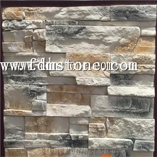 Cheap Flexible Artificial Rusty Natural Slate Cultured Stone
