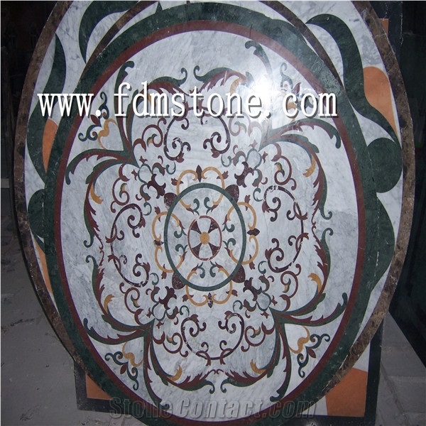 Cheap Marble Mosaic Floor Medallion from China