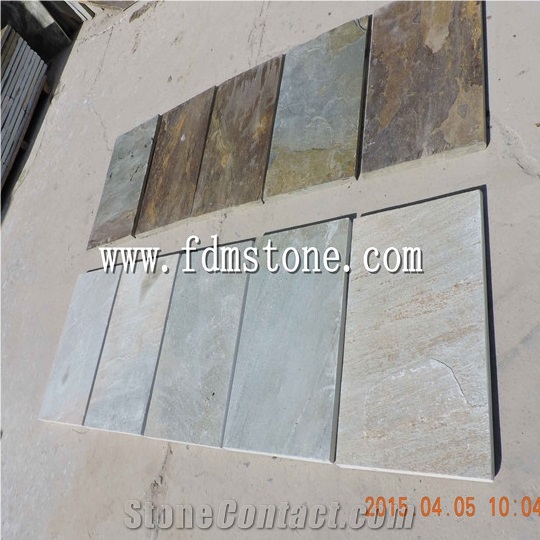 China Factory Direct Sales Cheap 40*20*0.5cm Natural Rectangle Slate Tile