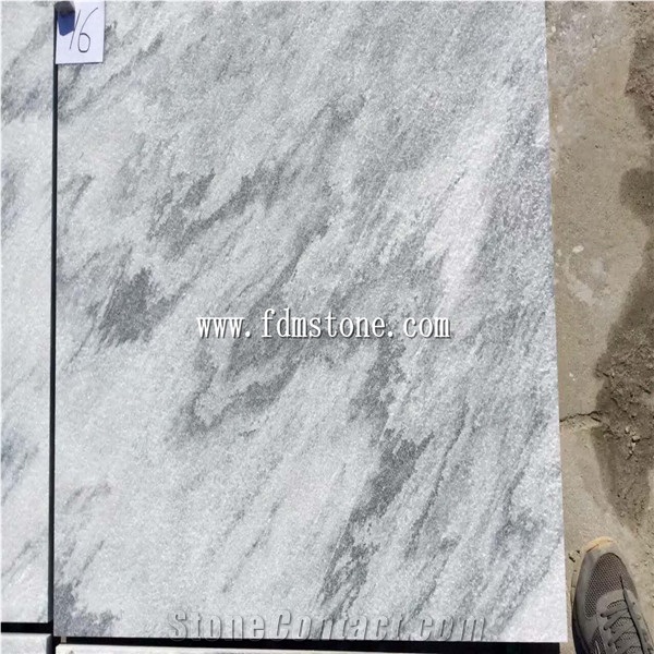 China Sandblasted Cloudy Grey Marble Floor Walling Tiles