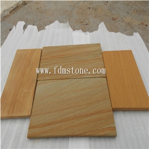 China Yellow Sandstone Tiles & Slab