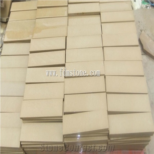 China Yellow Wooden Sandstone Coping Stones ,Honed Walling and Flooring Paver