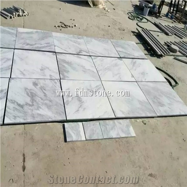 Cloud Grey Marble Pool Coping Tiles/ Polished Marble Tiles