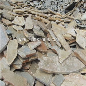 Competitive Price Rustic Round Natural Slate Landscaping Flagstone