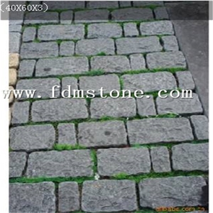 Exterior Park Floor Use Natural Driveway Paving Stone Mesh / Cobble
