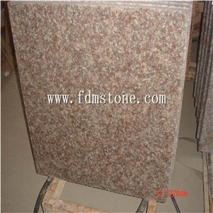 Fujian Red Granite G687 Polished Tiles ,Peach Red Cheap Granite Slabs Polished