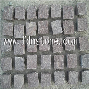 Good Quality Flamed Porphyry Mesh Paver for Sale