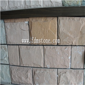 Grey Quartzite Mushroom Stone Panel for Wall Cladding , Quartzite Tiles & Wall Cladding Natrual Surface , White Green Grey Rusty Slate Wallstone