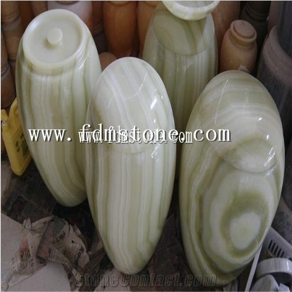 Hot New Products Natural Onyx Stone Tombstone Urns