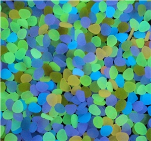 Luminous Stone Pebble Multicolor Pebble Chips