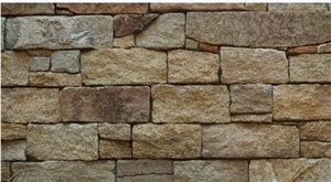 Mansory Stacked Stone, Stacked Stone,Sesame Yellow Rusty Walling Rock,Loose Stone Bricks