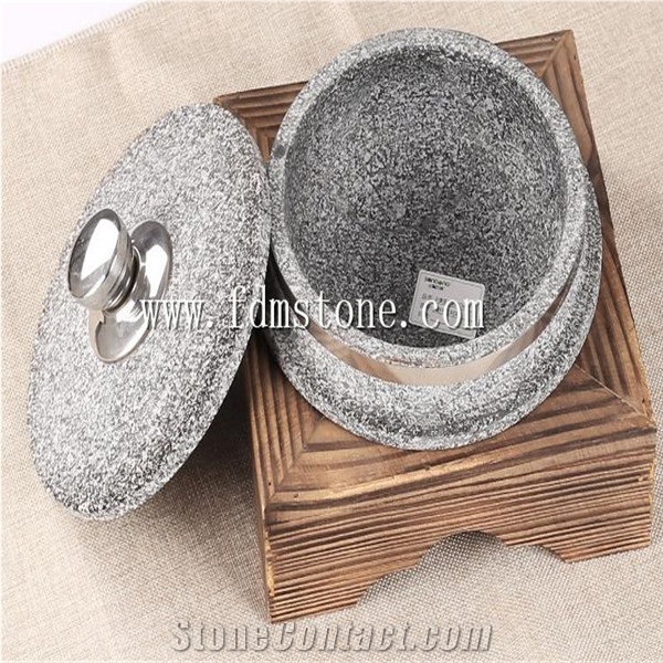 Natural Korea Food Container Stone Cooking Bowl for Cookware Sets