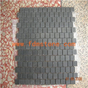 Oriental Hainan Black Basalt Slabs & Tiles,New Basalt Mosaic Tiles Design, Stone Black Basalt Mosaic,Wall Mosaic,Brick Mosaic,Polished Mosaic