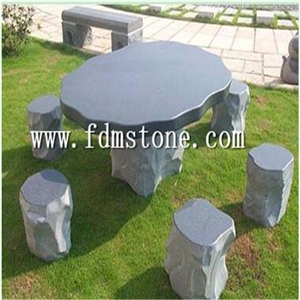 Outdoor Round Green Stone Dining Table,Contemporary Style Marble Table