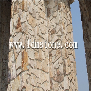 Piles Creek Sandstone Facade, Masonry Stone，Irregular Wall Stone