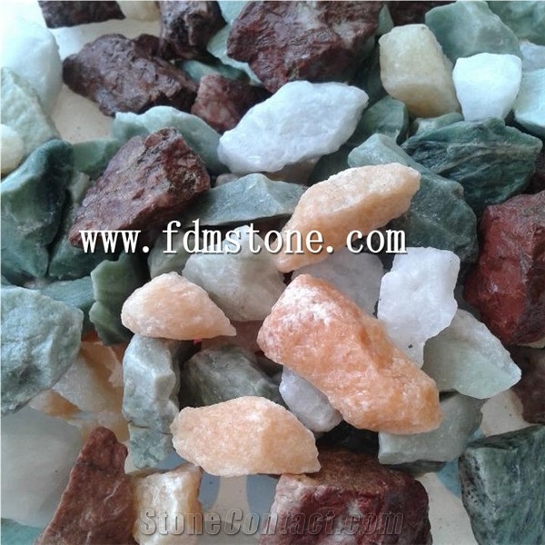 Pink Crushed Stone for Road Construction,Pink Pebble Stone,Gravel