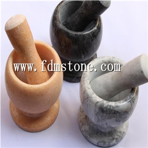 Polished Granite Stone Mortar and Pestle/Stone Herb and Spicy Tool Mortar and Pestle Granite