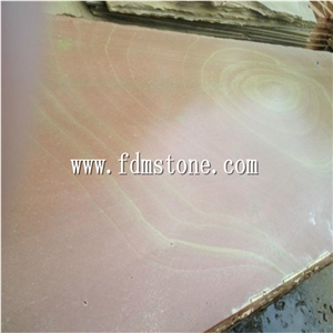 Rainbow Sandstone Slab for Sale / Yellow Wood Vein Sandstone
