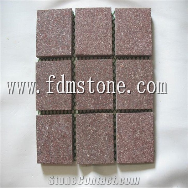 Red Porphyry Pavers, G666 Natural Stone Pavement, Driveway Stone
