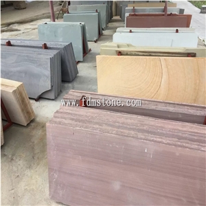 Red Purple Wooden Sandstone Wall&Floor Tile 400x400 Honed,600x300mm