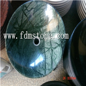 Round Basin Shape and Bathroom Special Application Stone Basin