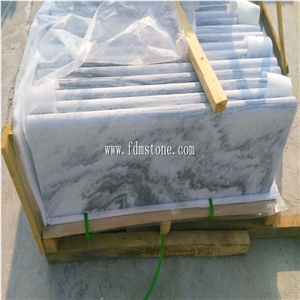Shandong Strip Grey Marble Slab Tiles,White Marble with Grey Wood Grain