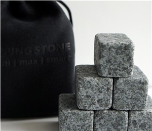Sipping Whiskey Stones Chilling Whisky Ice Stone with Logo for Gift Set