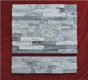 Smoky Grey Marble Culture Stone,Cloudy Marble Natural Split Ledge Stone Walling Veneer