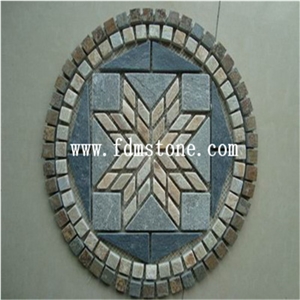 Square Nature Slate Mosaic Tile Backsplash