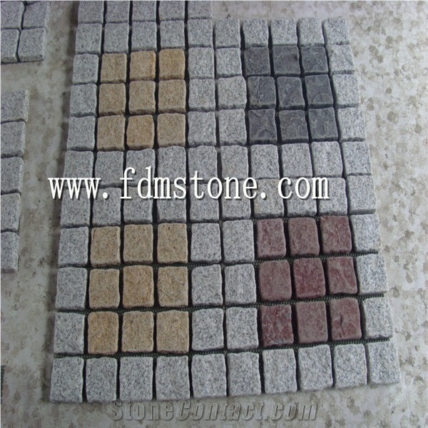 Square Pattern Granite Mesh Paving Stone