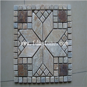 Stone Slate Mosaic Tile for Interior Decoration