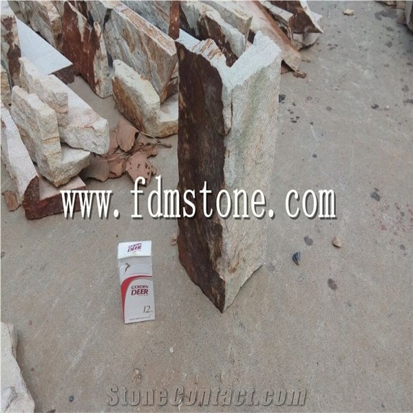 Supply Colour White Rusty Sandstone Wall Cladding,Corner Stone