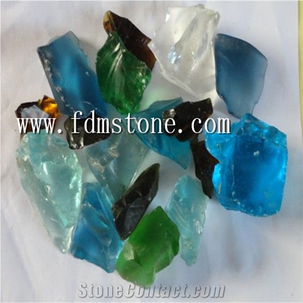 Swimming Pool Glass Rock from Manufacture,Crystal Glass Landscape,Crystal Green Glass Aggregates
