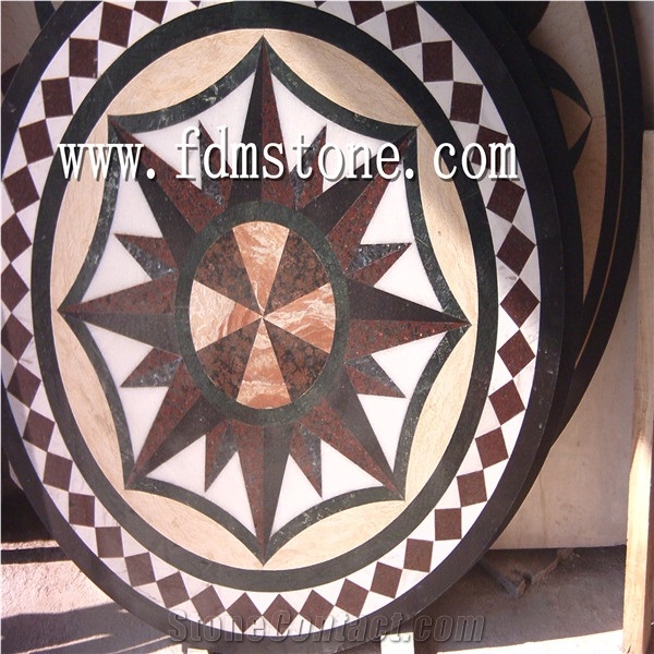 Top Quality Water Jet Marble Designs Classic Pattern Medallion
