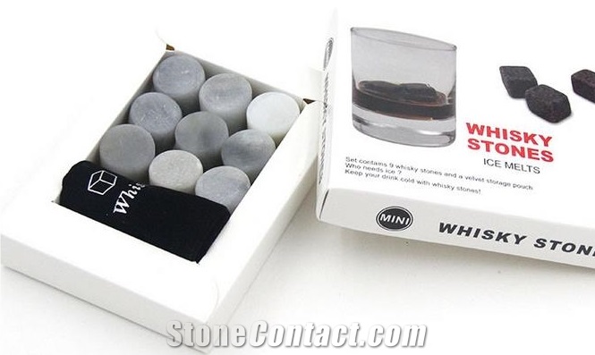 Top Selling 20*20*20mm Soapstone Ice Cubes /Whisky Chilling Stone Factory Price