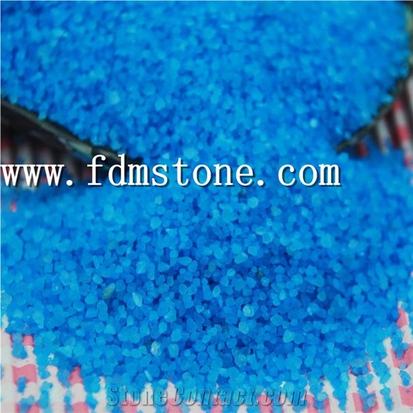 Yellow Clear Crushed Glass Sand for Fish Tank