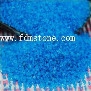 Yellow Clear Crushed Glass Sand for Fish Tank