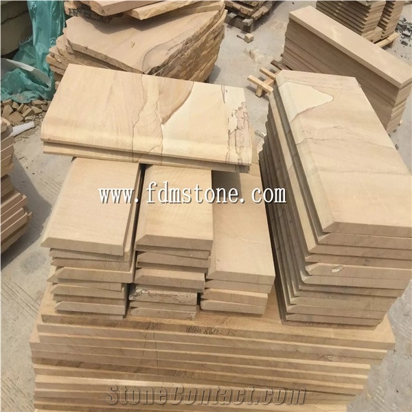 Yellow Sandstone Stairs & Steps Good Price,300x300mm,600x300mm,600x600mm