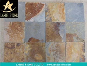 China Factory Rusty Slate Floor Tiles Nature Split,Nature Rusty Slate Paving Tiles