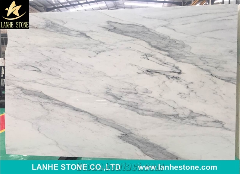 Super High Quality Snow White Marble Big Slabs& Cut to Size Per Your Request