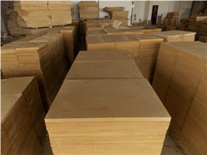 Fargo China Yellow Sandstone Honed Tiles and Slabs, Sichuan Yellow Sandstone Swimming Pool Coping, Yellow Sandstone Wall/Floor Covering