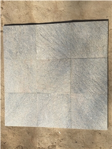 Fargo Green Quartzite Tiles and Slabs, Chinese Green Quartzite Flamed Tiles for Wall/Floor Covering