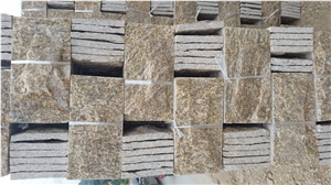 Fargo Grey Quartzite Mushroomed Wall Stone, China Grey Quartzite Mushroomed Wall Cladding Stone
