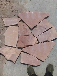 Fargo Pink Sandstone Mushroomed Wall Stone, China Pink/Red Sandstone Mushroomed Stone