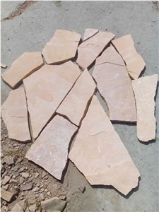 Fargo Pink Sandstone Mushroomed Wall Stone, China Pink/Red Sandstone Mushroomed Stone