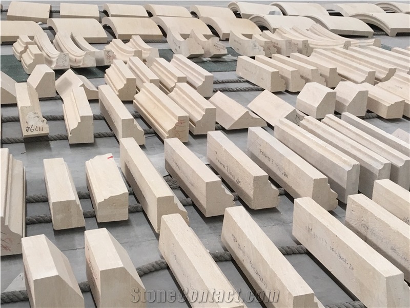 Beige Sandstone for Building Ornaments and Wall Cladding