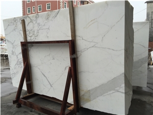 Calacatta Carrara Italy White Marble Tile & Slab