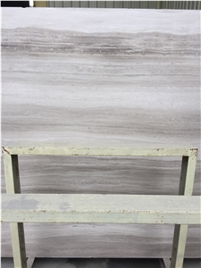 Silver Serpenggiant Grey Wood Grain Marble Tile & Slab