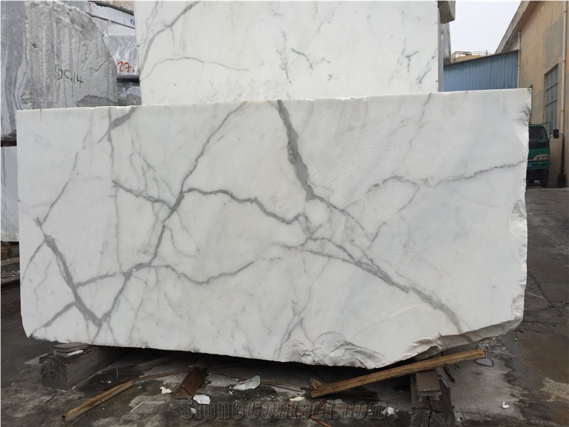 Statuario Italy White Marble Tile & Slab